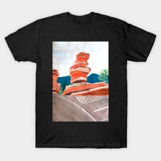 Balanced Rock Art Print T-Shirt